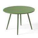 Verschachtelbare runde Metall-Couchtisch Ø50 / Ø40 cm
