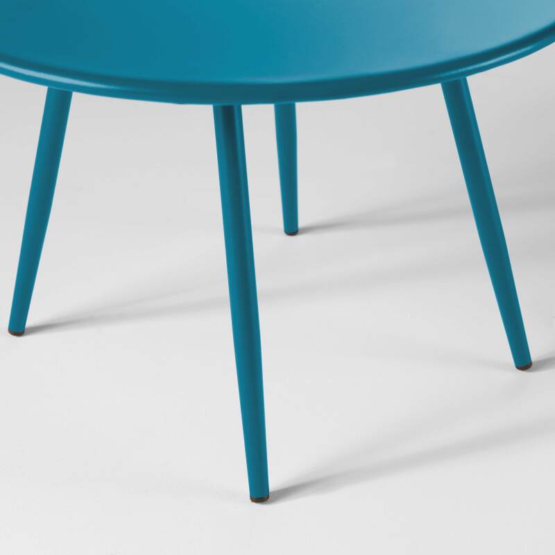 Verschachtelbare runde Metall-Couchtisch Ø50 / Ø40 cm (3/4)