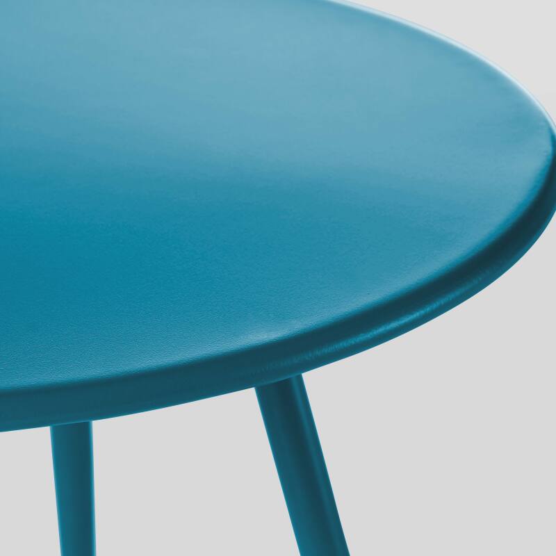 Verschachtelbare runde Metall-Couchtisch Ø50 / Ø40 cm (2/4)