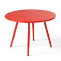 Verschachtelbare runde Metall-Couchtisch Ø50 / Ø40 cm