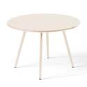 Verschachtelbare runde Metall-Couchtisch Ø50 / Ø40 cm