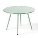 Verschachtelbare runde Metall-Couchtisch Ø50 / Ø40 cm