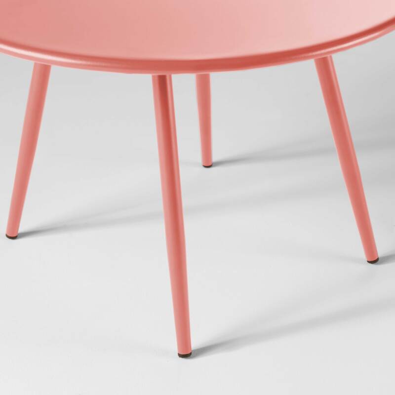 Verschachtelbare runde Metall-Couchtisch Ø50 / Ø40 cm (3/4)