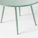 Verschachtelbare runde Metall-Couchtisch Ø50 / Ø40 cm