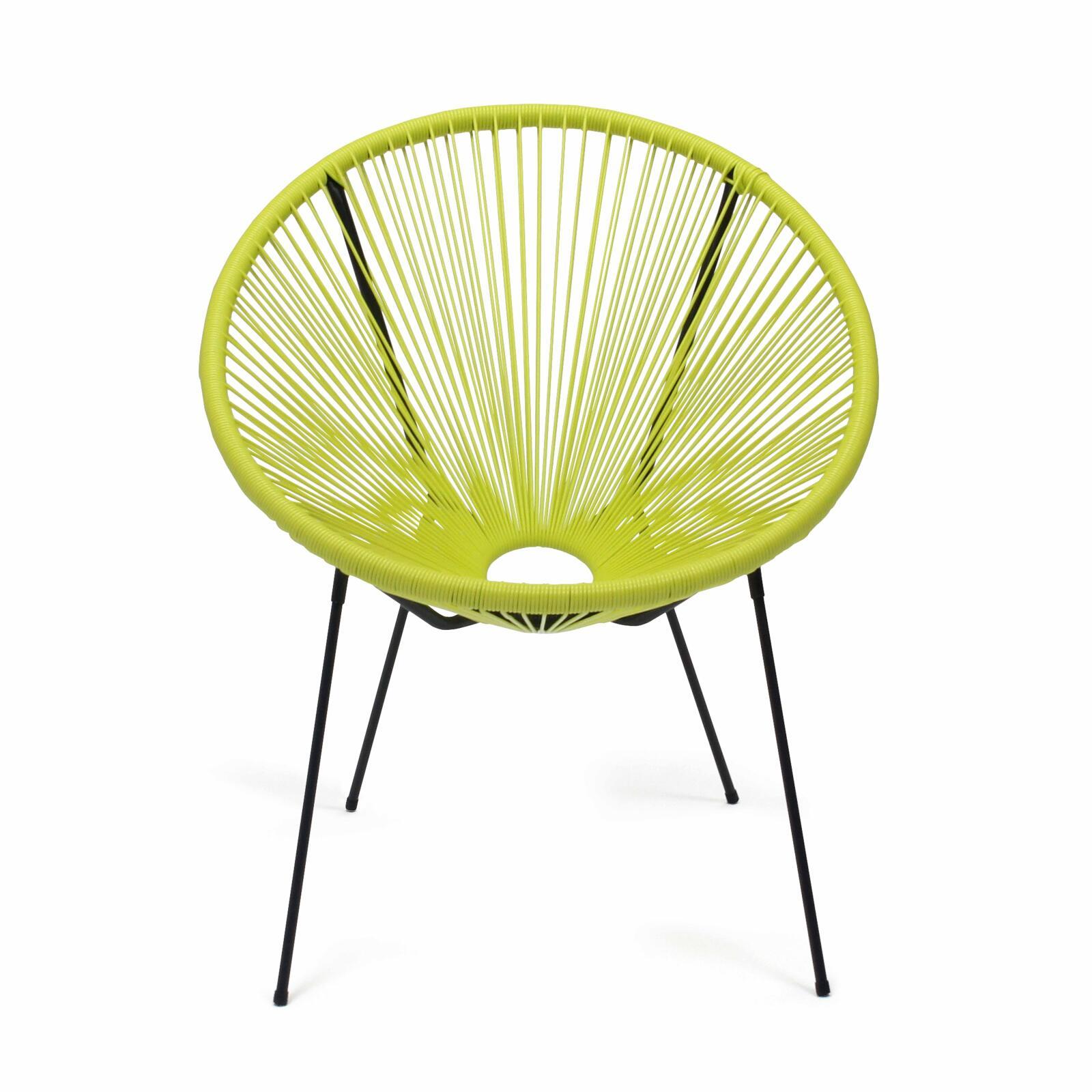 Set aus 2 Drahtstuhl-Gartensessel 