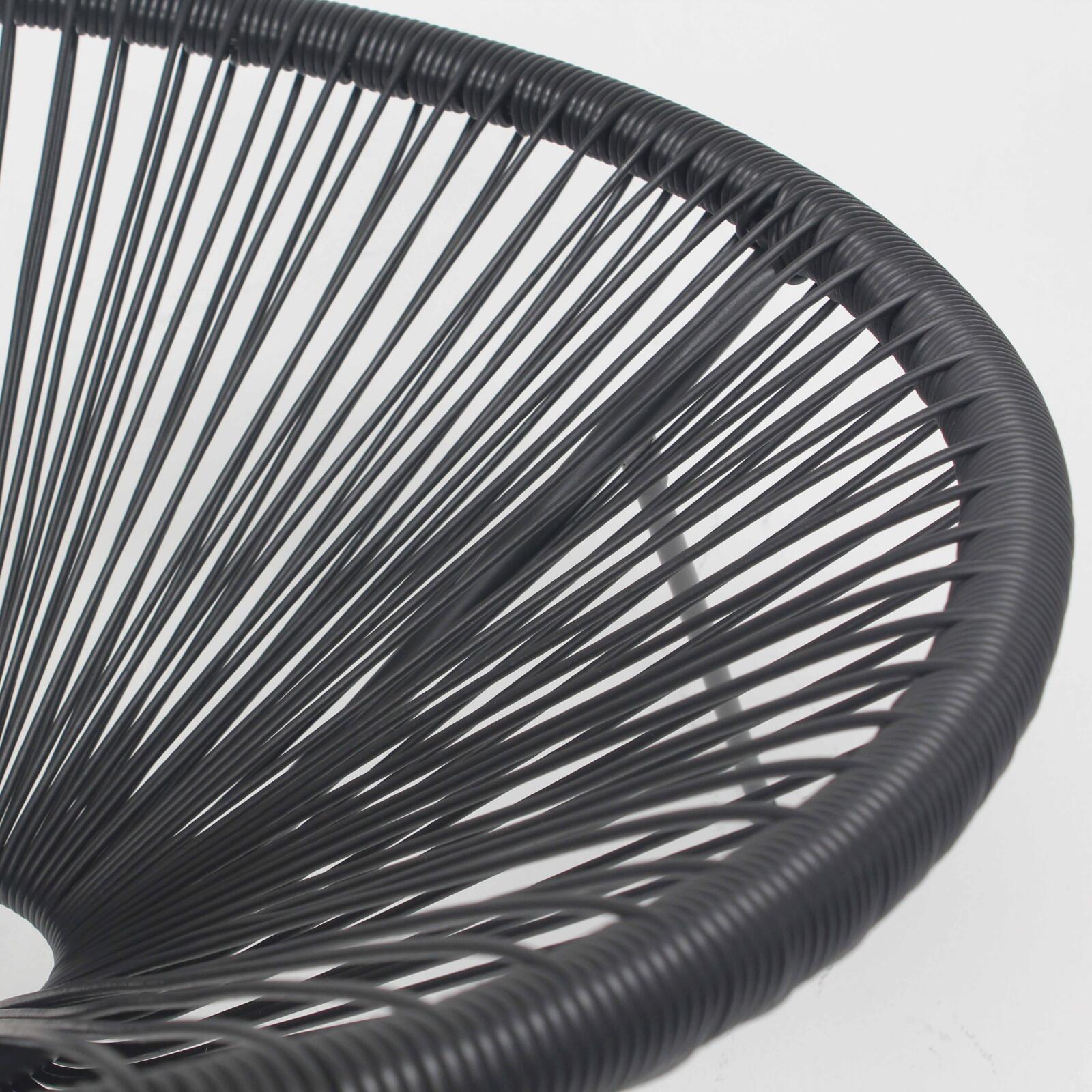 Set aus 2 Drahtstuhl-Gartensessel 