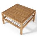 Quadratischer Garten Couchtisch (70 x 70 x 40,5 cm) aus Akazienholz 
