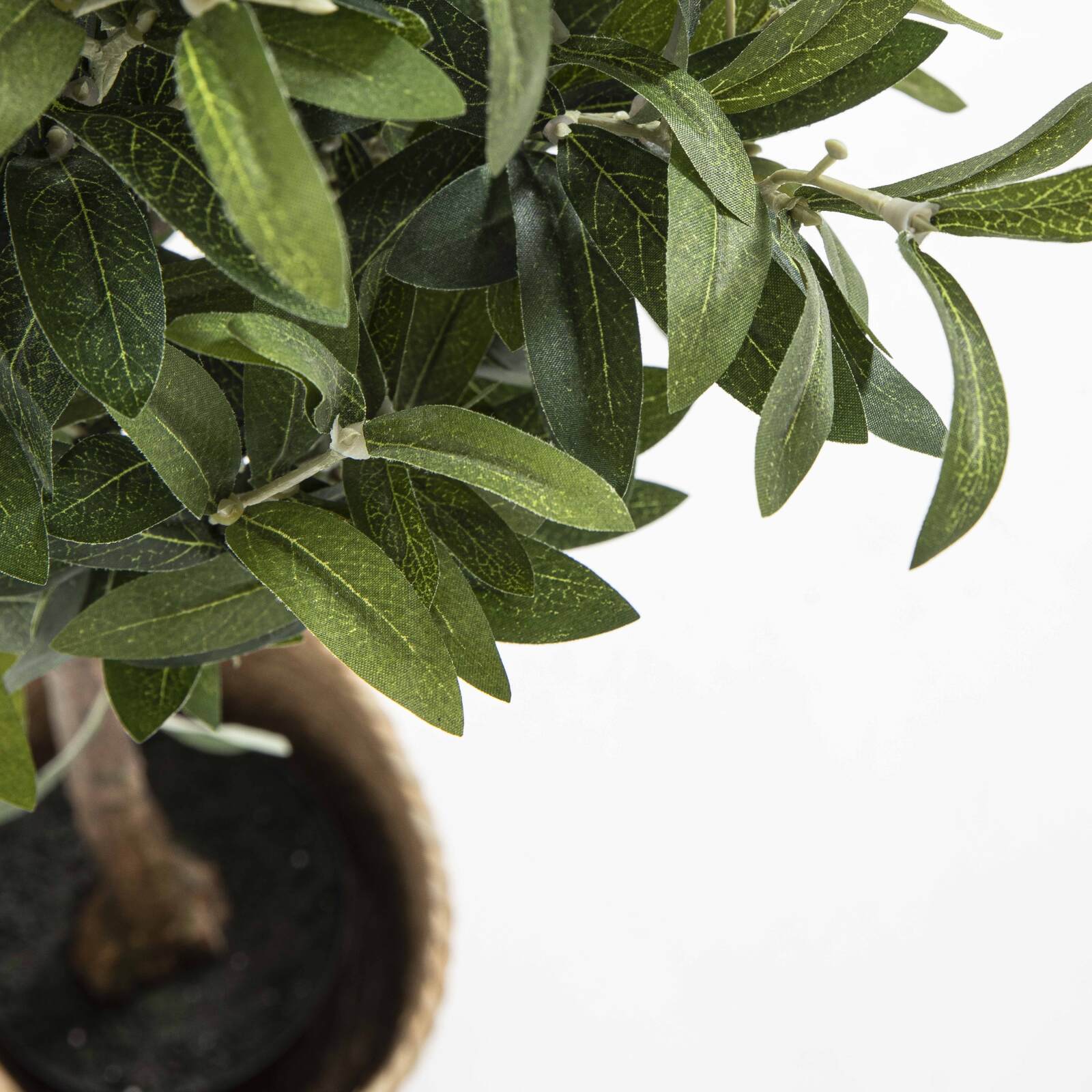 Künstlicher Olivenbaum im Topf, Höhe 135 cm 