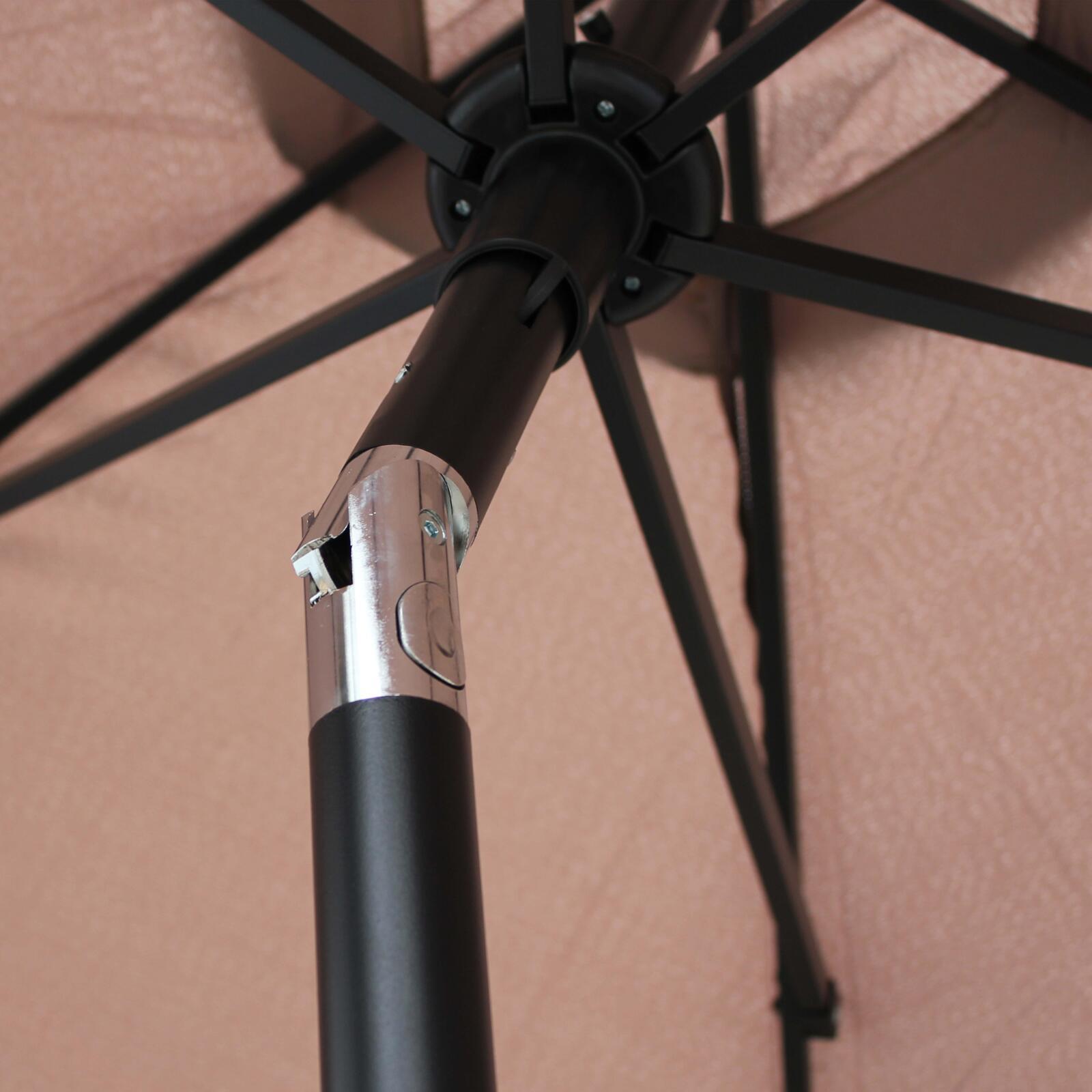 Neigbarer gerader Sonnenschirm Ø3 m