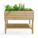 Rechteckiger Hochbeet auf Ständern 100 x 50 x 80 cm