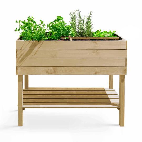 Rechteckiger Hochbeet auf Ständern 100 x 50 x 80 cm