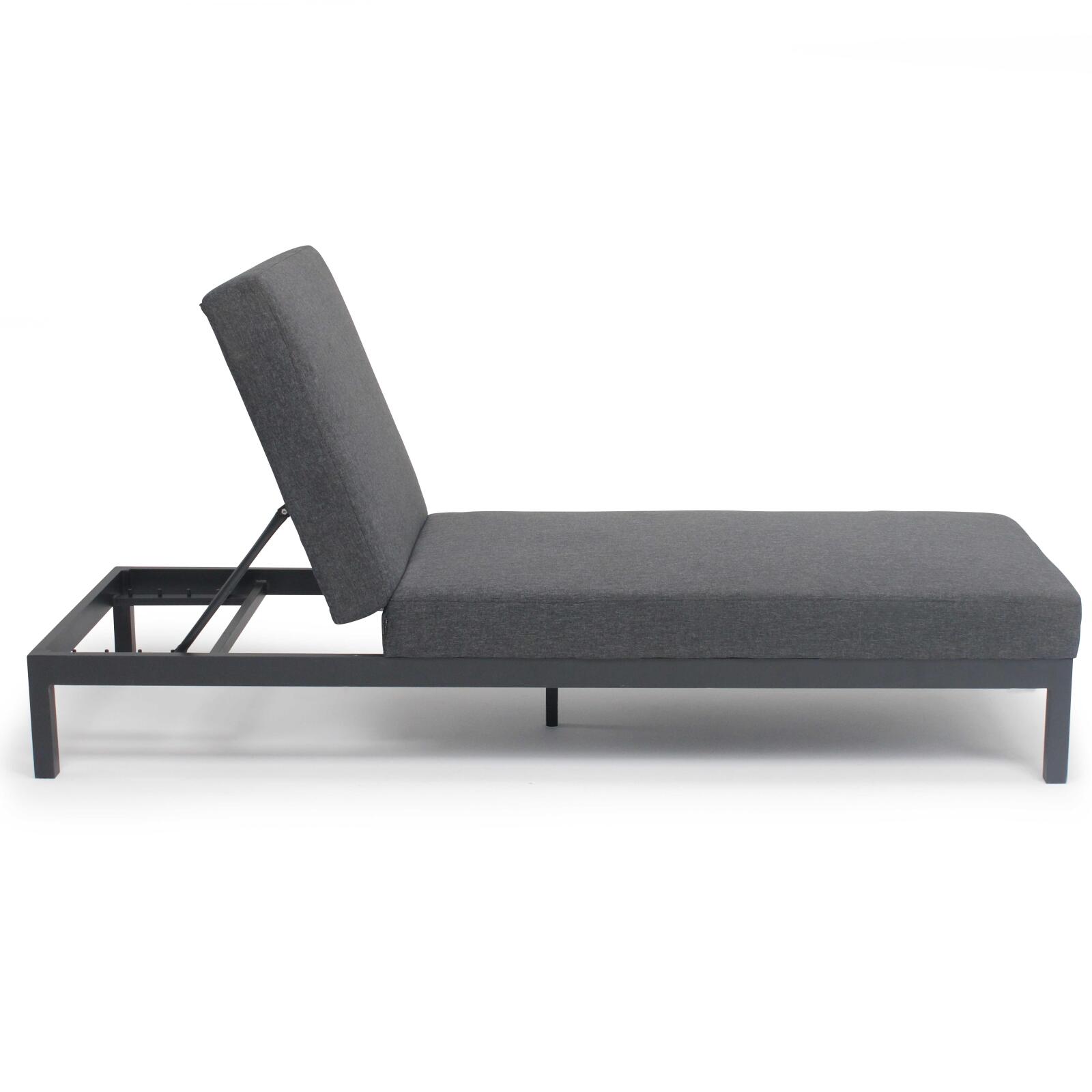 Sonnenliegestuhl mit Kissen, 5-fach verstellbar  Sonnenliegestuhl mit Kissen, 5-fach verstellbar