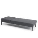 Sonnenliegestuhl mit Kissen, 5-fach verstellbar