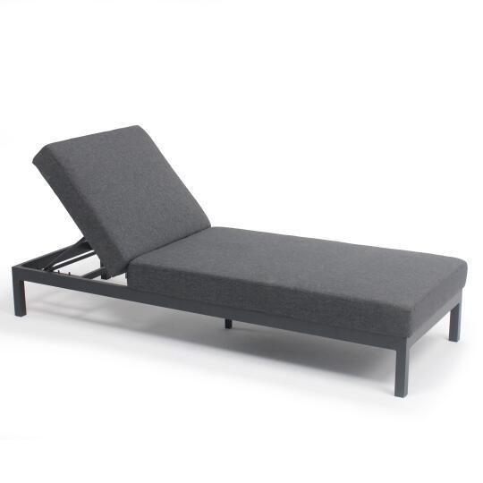 Sonnenliegestuhl mit Kissen, 5-fach verstellbar