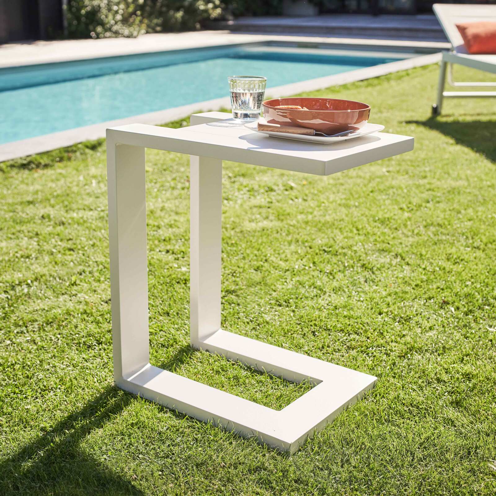 Aluminium-Sonnenliegestuhl-Tablette Aluminium-Sonnenliegestuhl-Tablette