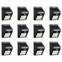 Set von 4, 8 oder 12 Solar-LED-Wandleuchten mit Bewegungssensor