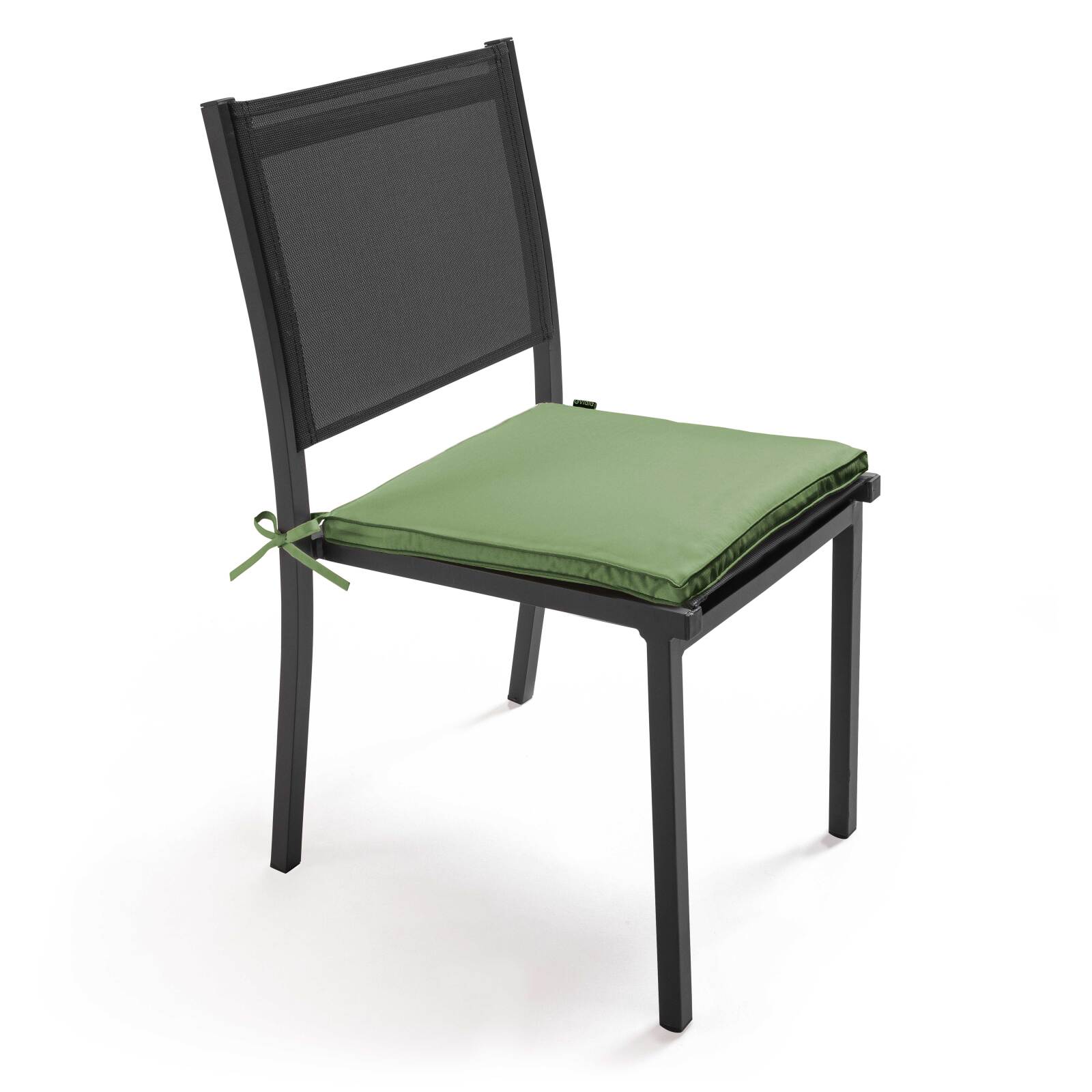 Set von 4 einfarbigen Außenstuhlkissen 40 x 40 cm 