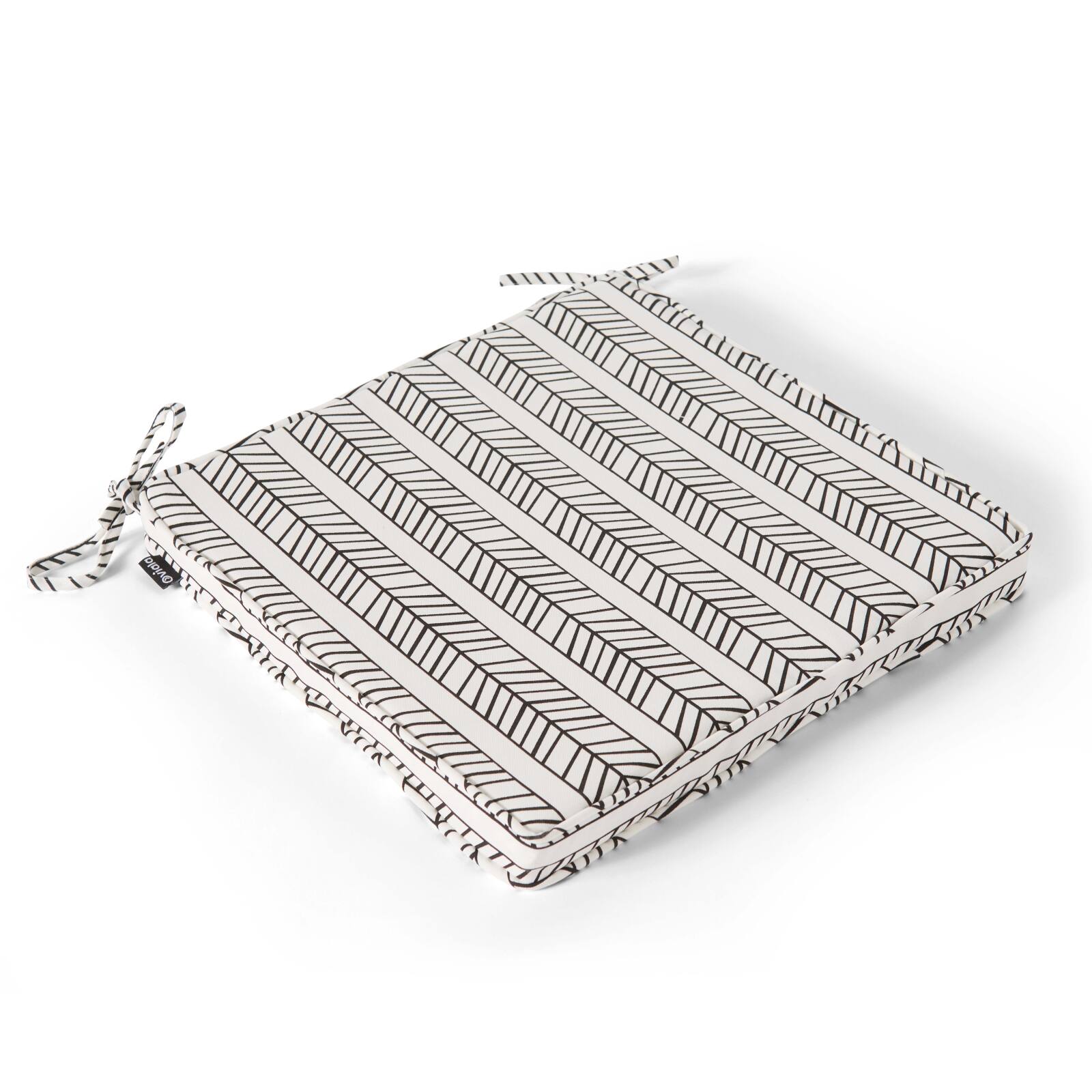 Set von 4 Außenstuhlkissen mit Muster 40 x 40 cm 