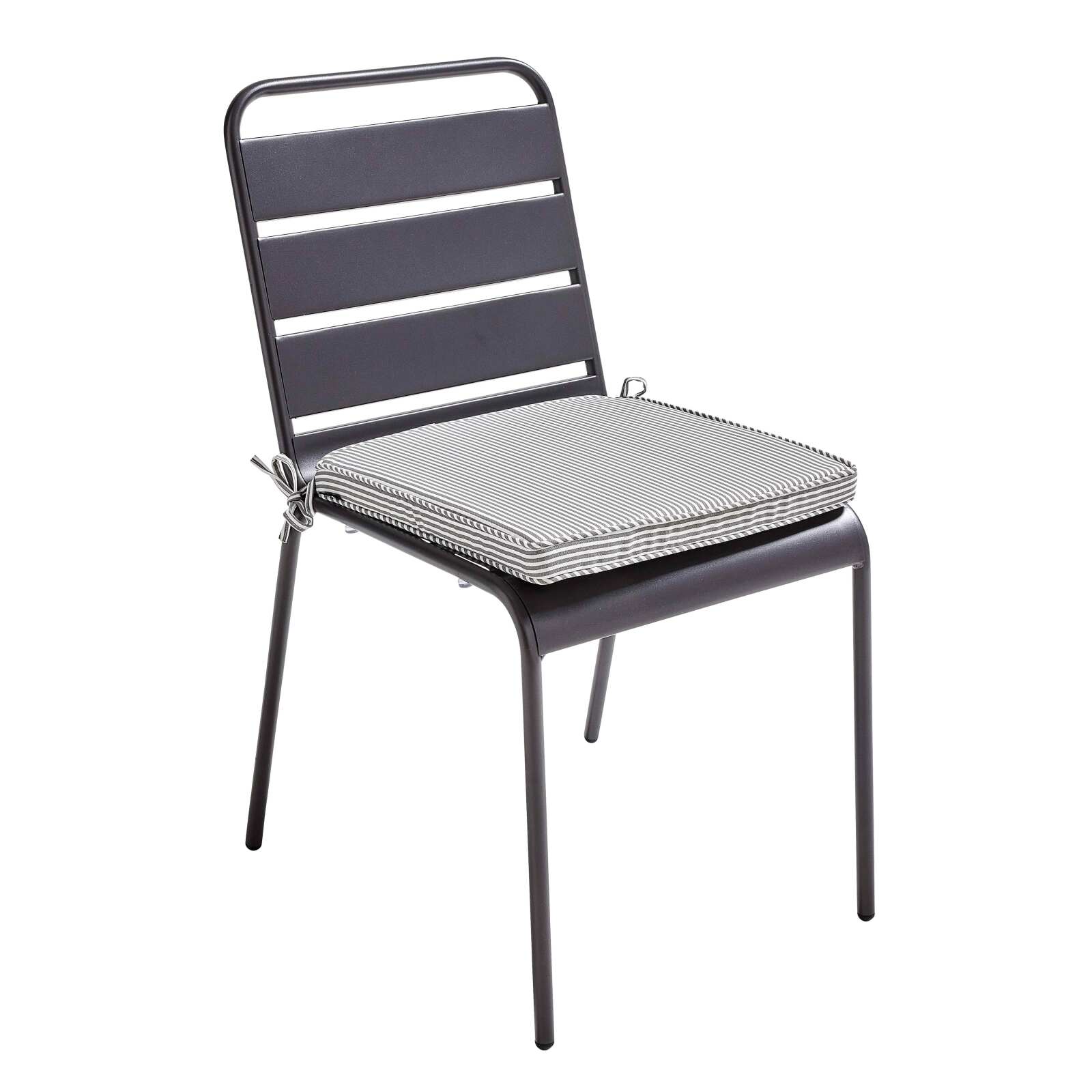 Set von 4 Außenstuhlkissen mit Muster 40 x 40 cm 