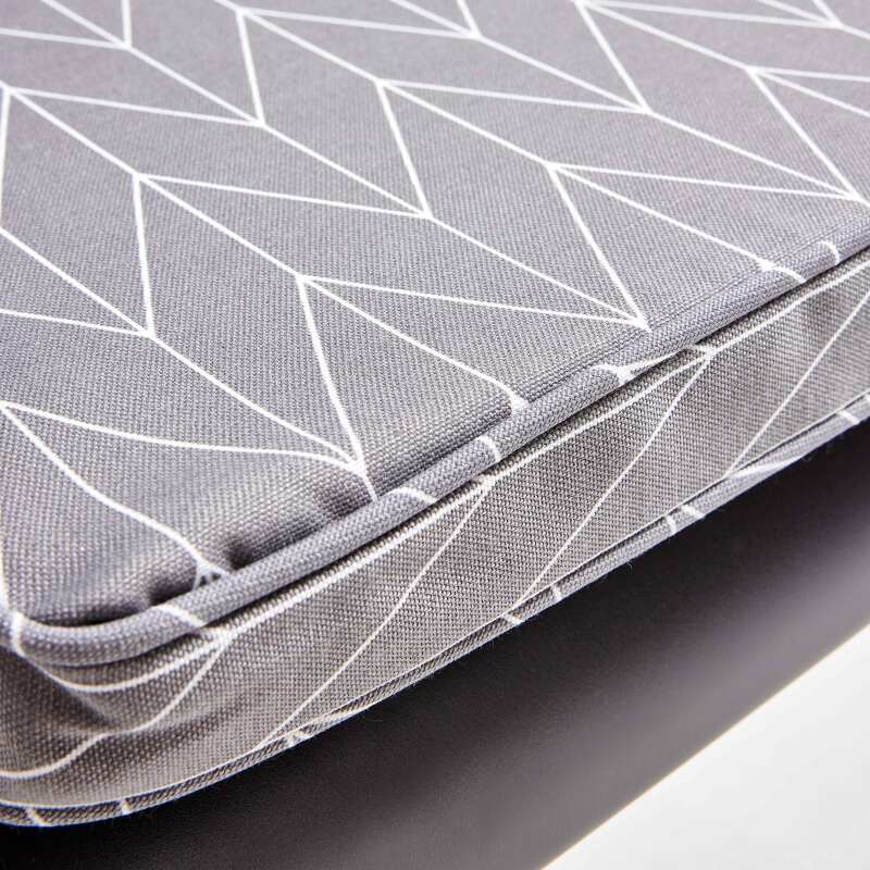 Set von 4 Außenstuhlkissen mit Muster 40 x 40 cm