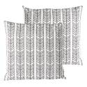 Set von 2 abnehmbaren Quadratischern Außenkissen 45 x 45 cm