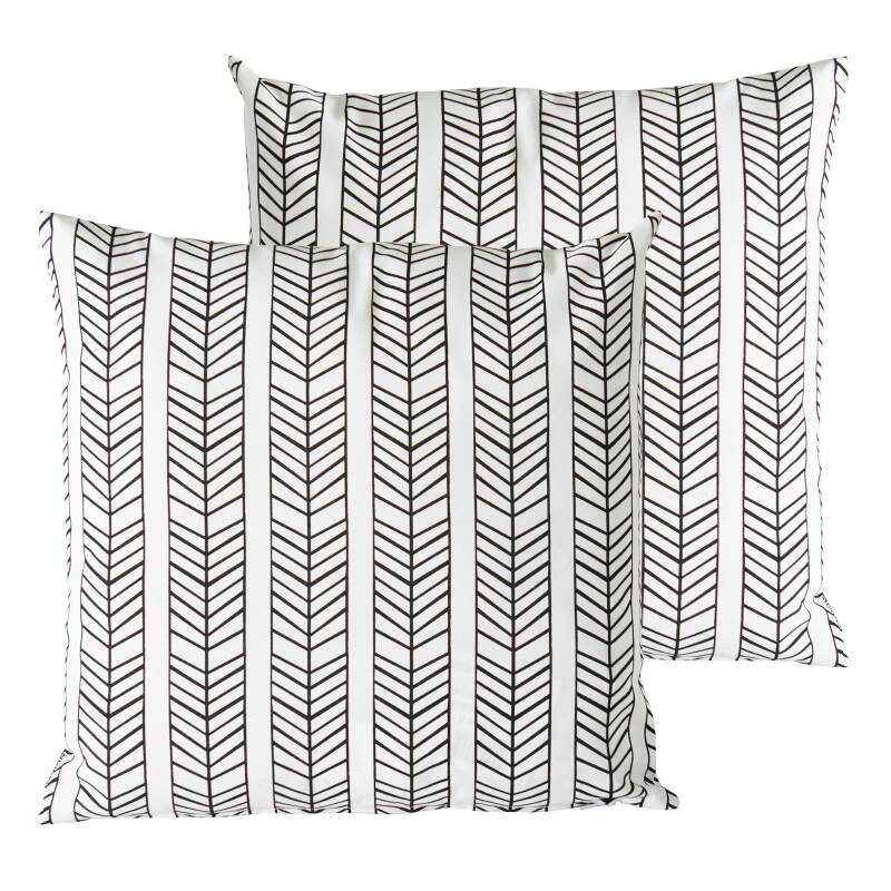 Set von 2 abnehmbaren Quadratischern Außenkissen 45 x 45 cm
