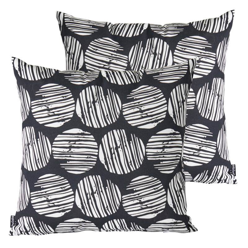 Set von 2 abnehmbaren Quadratischern Außenkissen 45 x 45 cm