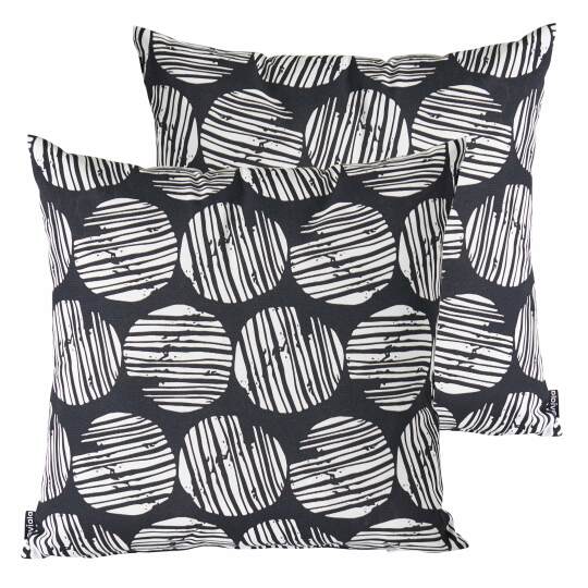 Set von 2 abnehmbaren Quadratischern Außenkissen 45 x 45 cm