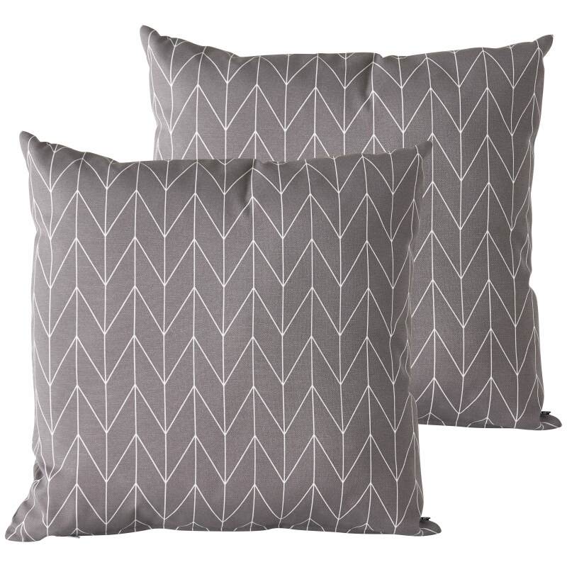 Set von 2 abnehmbaren Quadratischern Außenkissen 45 x 45 cm