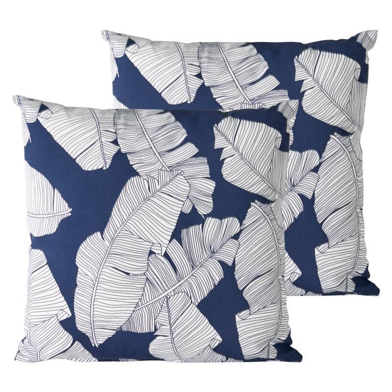 Set von 2 abnehmbaren Quadratischern Außenkissen 45 x 45 cm