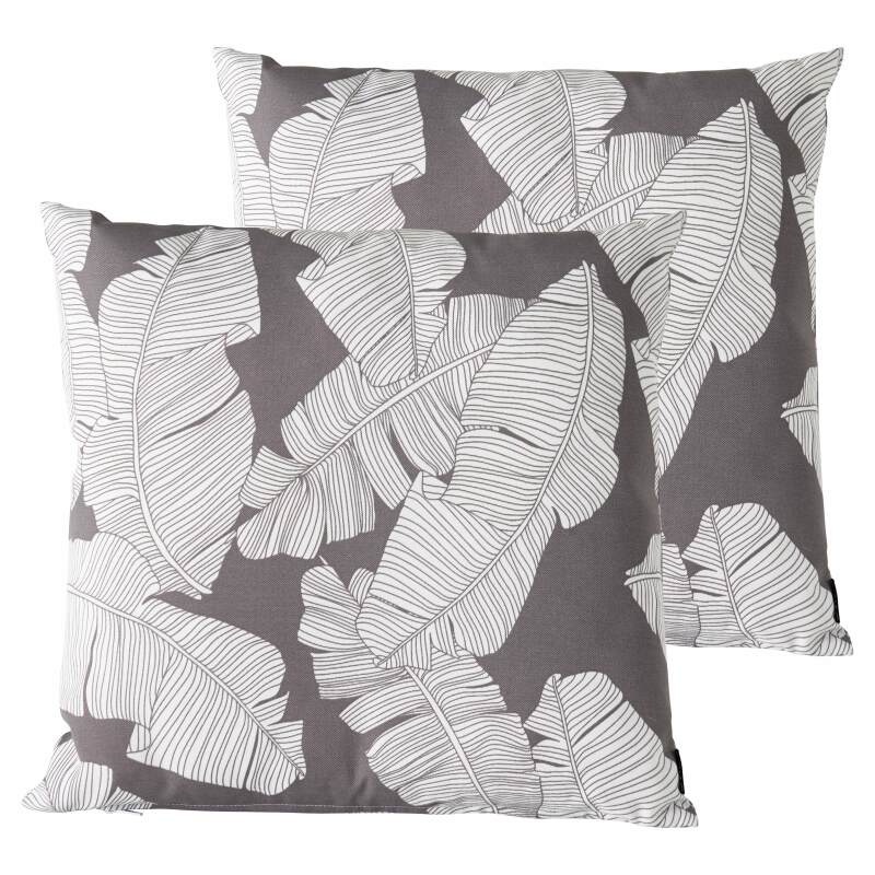 Set von 2 abnehmbaren Quadratischern Außenkissen 45 x 45 cm