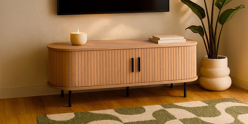 TV-Möbel Holzoptik & Metall Marius-Kollektion