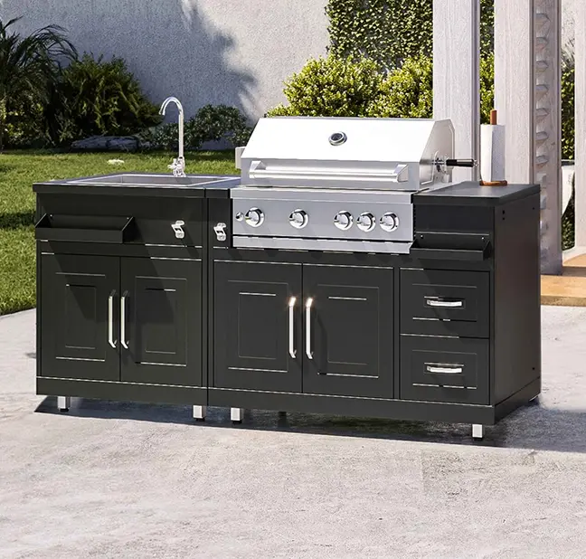 Eine kompakte Outdoorküche planen: Ideen für kleine Gärten