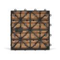 Set von steckbaren Terrassenfliesen aus Verbundholz - (30 x 30 x 2,5 cm)
