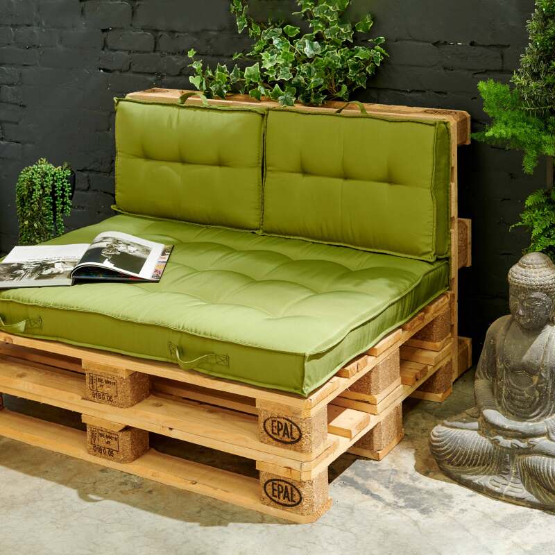 Gepolstertes Palettenkissen 120x80cm (3/4)